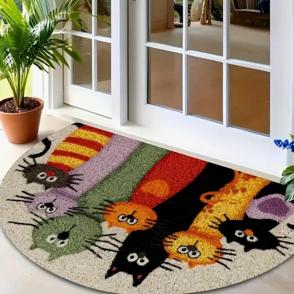 Colorful Cat Design Pet Mat - Picture 2 of 5